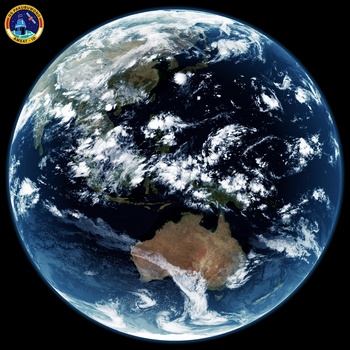 Movie of GK-2A weather satellite earth imagery data after 24 hours decoding on 21 August 2025